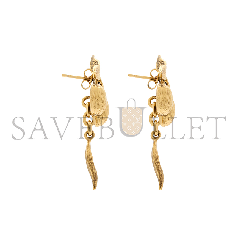 YSL CHERRY EARRINGS IN METAL 862273Y15008060 YSL CHERRY EARRINGS IN METAL 862273Y15008060